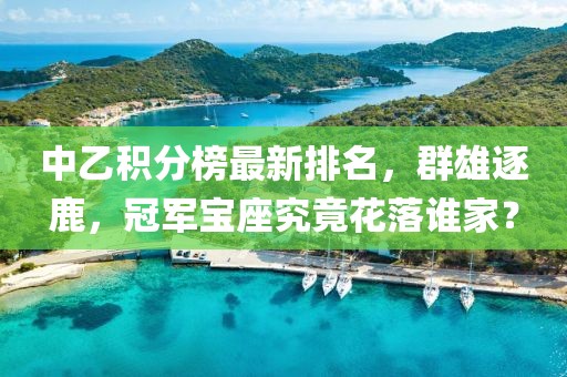 中乙积分榜最新排名，群雄逐鹿，冠军宝座究竟花落谁家？