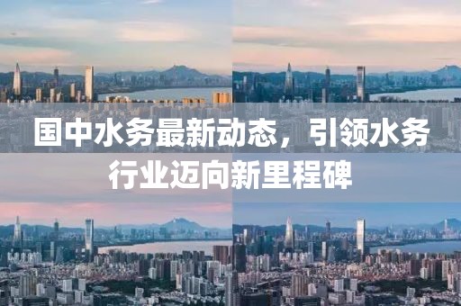 国中水务最新动态，引领水务行业迈向新里程碑