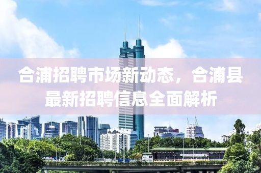 合浦招聘市场新动态，合浦县最新招聘信息全面解析