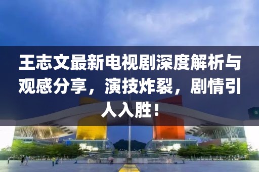 王志文最新电视剧深度解析与观感分享，演技炸裂，剧情引人入胜！