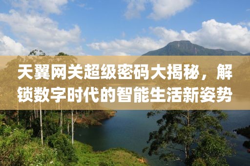 天翼网关超级密码大揭秘，解锁数字时代的智能生活新姿势