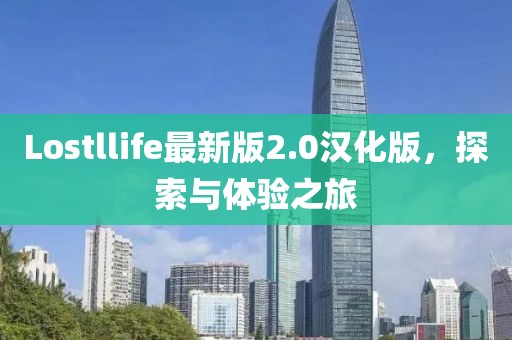 Lostllife最新版2.0汉化版，探索与体验之旅