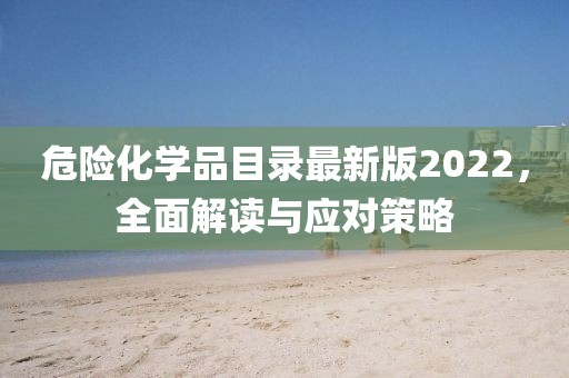 危险化学品目录最新版2022，全面解读与应对策略