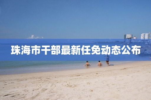 珠海市干部最新任免动态公布