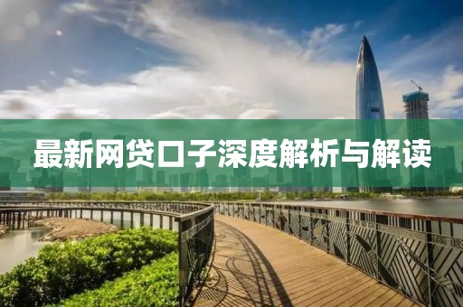 最新网贷口子深度解析与解读