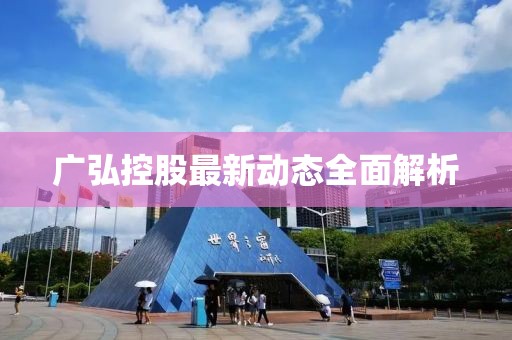 广弘控股最新动态全面解析